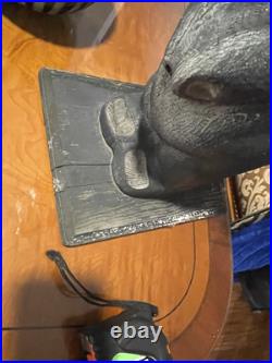 Rare Big Sky Carvers Wooden Carved Old Bear Western Pine 20 Manhattan Montana