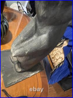 Rare Big Sky Carvers Wooden Carved Old Bear Western Pine 20 Manhattan Montana