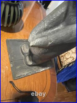 Rare Big Sky Carvers Wooden Carved Old Bear Western Pine 20 Manhattan Montana