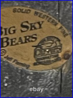 Rare Big Sky Carvers Wooden Carved Old Bear Western Pine 20 Manhattan Montana