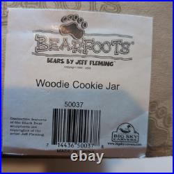 Rare VGC Big Sky CarversThe Bearfoot Bears Go Camping Cookie Jar Canister IOB
