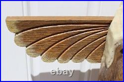 Rare Vintage Big Sky Carvers Jeff Fleming Bsc Wood Totem Pole Eagle Bear Fish 37