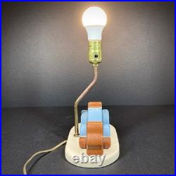 Rare Vintage Wooden Bear Table Lamp Tested & Works 10.5 x 8 (Inches)