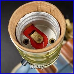 Rare Vintage Wooden Bear Table Lamp Tested & Works 10.5 x 8 (Inches)