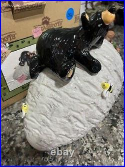 Retired Big Sky Carvers Beehive Bear Cookie Jar NIB