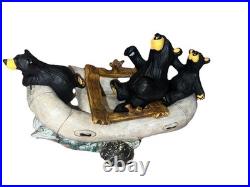 River Rafters BEARFOOTS by Jeff Fleming Big Sky Carvers LIMITED NUMBERED E8884 River Rafters BEARFOOTS by Jeff Fleming Big Sky Carvers LIMITED NUMBERED E8884