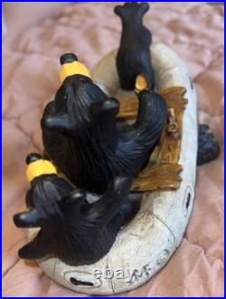River Rafters BEARFOOTS by Jeff Fleming Big Sky Carvers LIMITED NUMBERED E8884 River Rafters BEARFOOTS by Jeff Fleming Big Sky Carvers LIMITED NUMBERED E8884