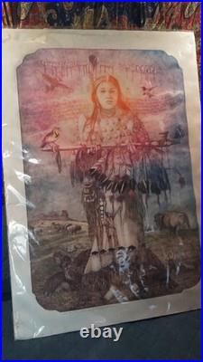 Roy Purcell White Buffalo Calf Woman ultra Rare #7/15 Artist Proof Etching