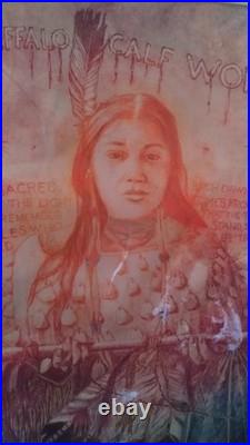 Roy Purcell White Buffalo Calf Woman ultra Rare #7/15 Artist Proof Etching