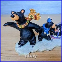 SKATING LESSONS Bears Figurine Big Sky Carvers Bear Foots by Jeff Fleming NEW