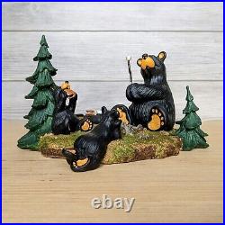 S'MORES PLEASE Tealight Holder Big Sky Carvers Bear Foots by Jeff Fleming NEW