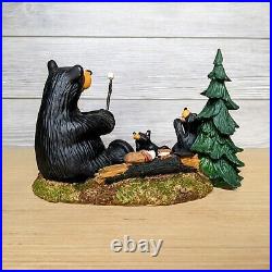 S'MORES PLEASE Tealight Holder Big Sky Carvers Bear Foots by Jeff Fleming NEW