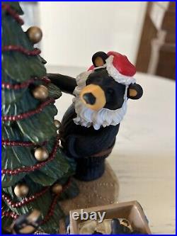 Santa's Gift Bearfoots Bears Figure by Jeff Fleming 1996-2006 Christmas