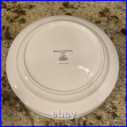Set 6 Brushwerks Stoneware Big Sky Carvers Ceramic Dinner Plates Moose