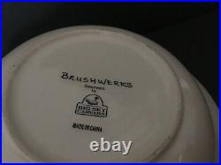 Set Of 3 Brushwerks Bear By Big Sky Carvers Large Rim Soup/Pasta Bowl 9 1/4