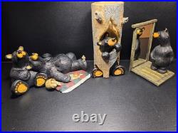 Set of 3 Big Sky Carvers Bear Foots Bears by Artist Jeff Fleming