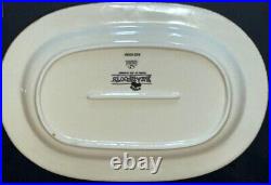 Set of 4 BEARFOOTS By Jeff Flemming Bear WithFish Oval Plates/Platters NEW