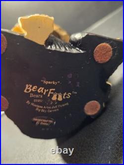 Set of 4 Big Sky Carvers Bear Foots Bears by Artist Jeff Fleming