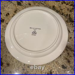 Set of 6 Brushwerks Stoneware Big Sky Carvers Ceramic Dinner Plates Bear
