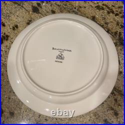 Set of 6 Brushwerks Stoneware Big Sky Carvers Ceramic Dinner Plates Bear