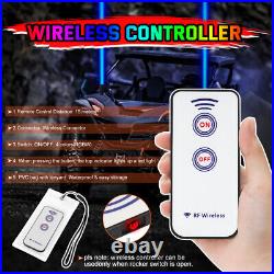 Sky Tracer Laser LED Whip Lights Pods Antenna Offroad Marine Boat Remote Switch
