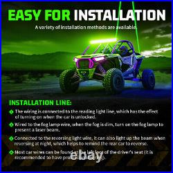 Sky Tracer Spot Beam 2x Green Laser Whip Light Pods Offroad withRemote ATV UTV RZR