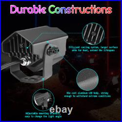 Sky Tracer Spot Beam 2x RGBW Laser Whip Light Pods Offroad withRemote ATV UTV RZR