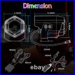Sky Tracer Spot Beam 2x RGBW Laser Whip Light Pods Offroad withRemote ATV UTV RZR