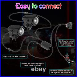 Sky Tracer Spot Beam 2x RGBW Laser Whip Light Pods Offroad withRemote ATV UTV RZR