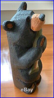 Solid Wood Big Sky Carvers Grand MADISON Bear with fish by Artist Jeff Fleming