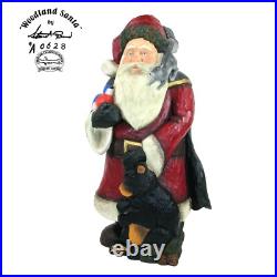 Stuart Bond WOODLAND SANTA LARGE 21 Figurine Big Sky Carvers Bear Bird LE