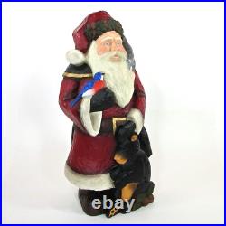Stuart Bond WOODLAND SANTA LARGE 21 Figurine Big Sky Carvers Bear Bird LE Stuart Bond WOODLAND SANTA LARGE 21 Figurine Big Sky Carvers Bear Bird LE