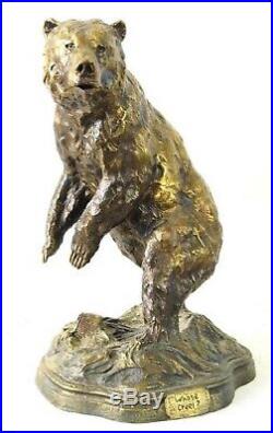 The Dick Idol Collection Whose Creel Grizzly Bear Statue From Big Sky Carvers