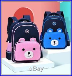 Unisex Bagpack Children Schoolbag Bear Cartoon Patchwork Children Backpack Bags
