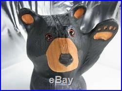 Usa Big Sky Carvers Montana Jeff Fleming Woodcarving Bear Figurine Mikey With