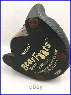 VTG. Bearfoots bears NATHAN by Jeff Fleming of Big Sky Carvers fig. NO BOX