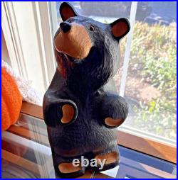VTG Big Sky Carvers Jeff Fleming Bearfoots Bears Solid Pine WOOD Bear Statue 16