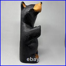 VTG Big Sky Carvers Jeff Fleming Bearfoots Bears Solid Pine WOOD Bear Statue 16