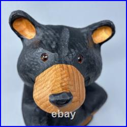 VTG Big Sky Carvers Jeff Fleming Bearfoots Bears Solid Pine WOOD Bear Statue 16