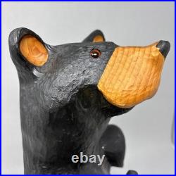 VTG Big Sky Carvers Jeff Fleming Bearfoots Bears Solid Pine WOOD Bear Statue 16