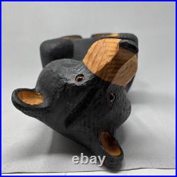 VTG Big Sky Carvers Jeff Fleming Bearfoots Bears Solid Pine WOOD Bear Statue 16