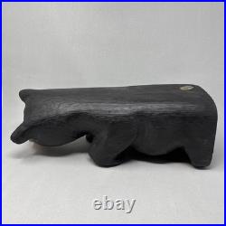 VTG Big Sky Carvers Jeff Fleming Bearfoots Bears Solid Pine WOOD Bear Statue 16