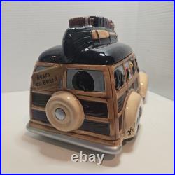 VTG LARGE Detailed WOODY COOKIE JAR BEARFOOTS CAMPING Big Sky BY JEFF FLEMING