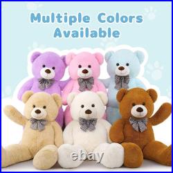 Valentine's Day 2026 Giant Teddy Bear 4ft Soft Big Stuffed Plush Animal Toy Gift