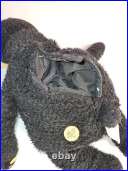 Vintage 1996 Bearfoots Black Plush Bear Jeff Fleming Big Sky Carvers Stuffed Toy