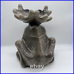 Vintage Bearfoots Big Sky Carvers Ceramic Moose Cookie Jar Phylllis Driscoll