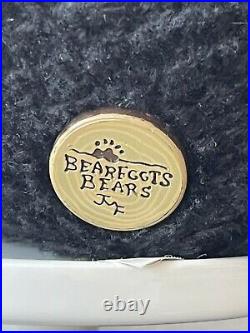 Vintage Big Sky Carvers 1996 Bearfoots Lil Joe Slippers & Blanket Plush Bear