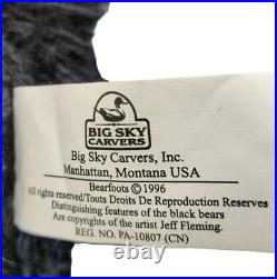 Vintage Big Sky Carvers Bearfoots Bear Plush Jeff Fleming Kolter 1996