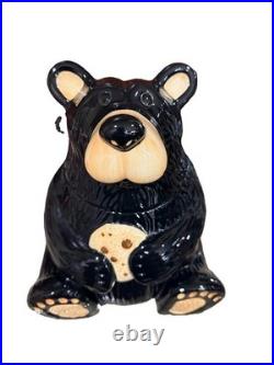 Vintage Big Sky Carvers Bearfoots Black Bear Cookie Jar