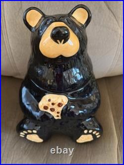 Vintage Big Sky Carvers Bearfoots Black Bear Cookie Jar